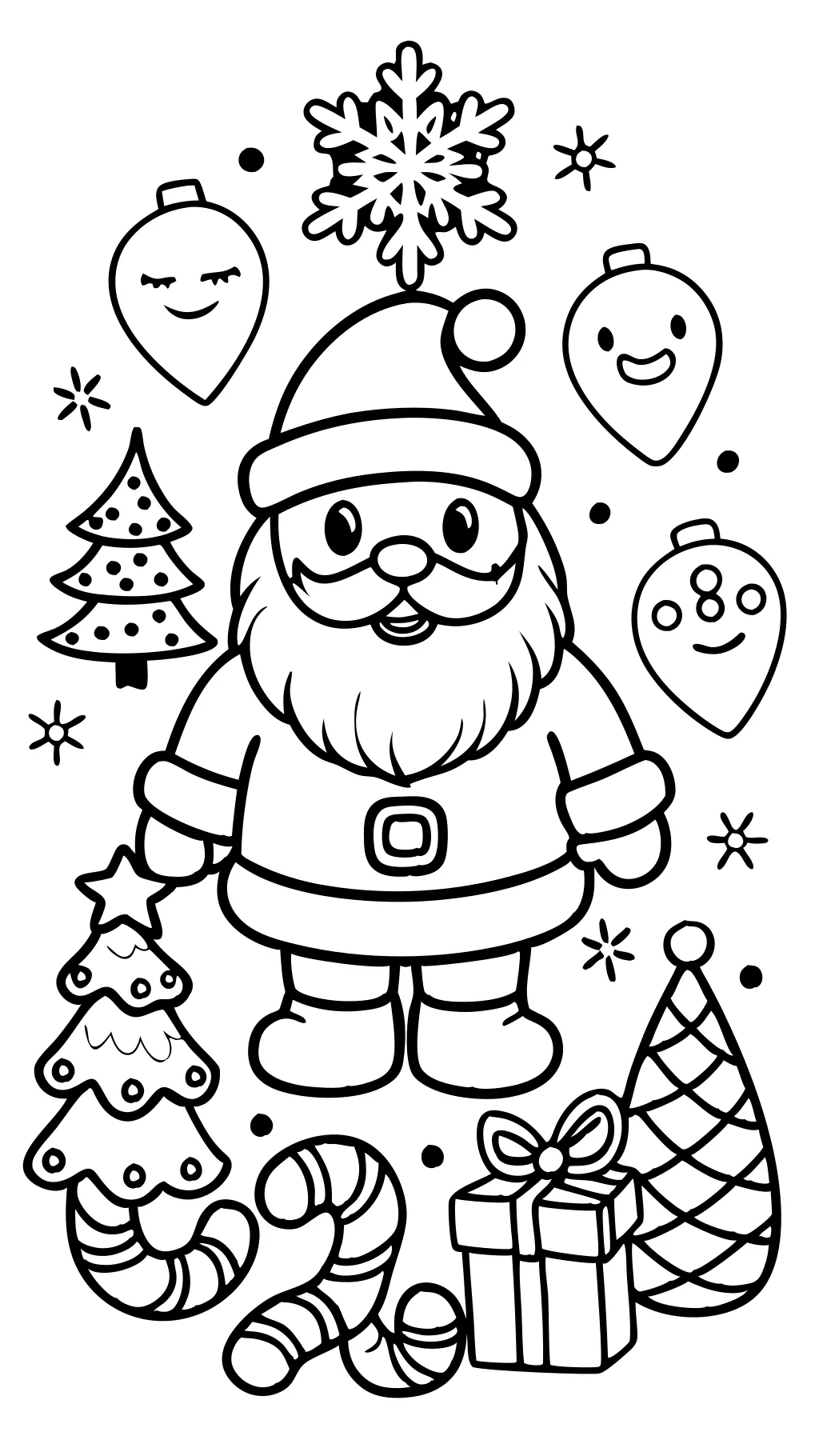 Images pour pages à colorier de Noël